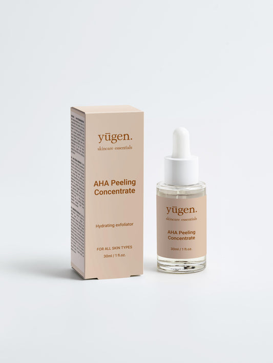 yūgen. skincare essentials AHA Peeling Concentrate