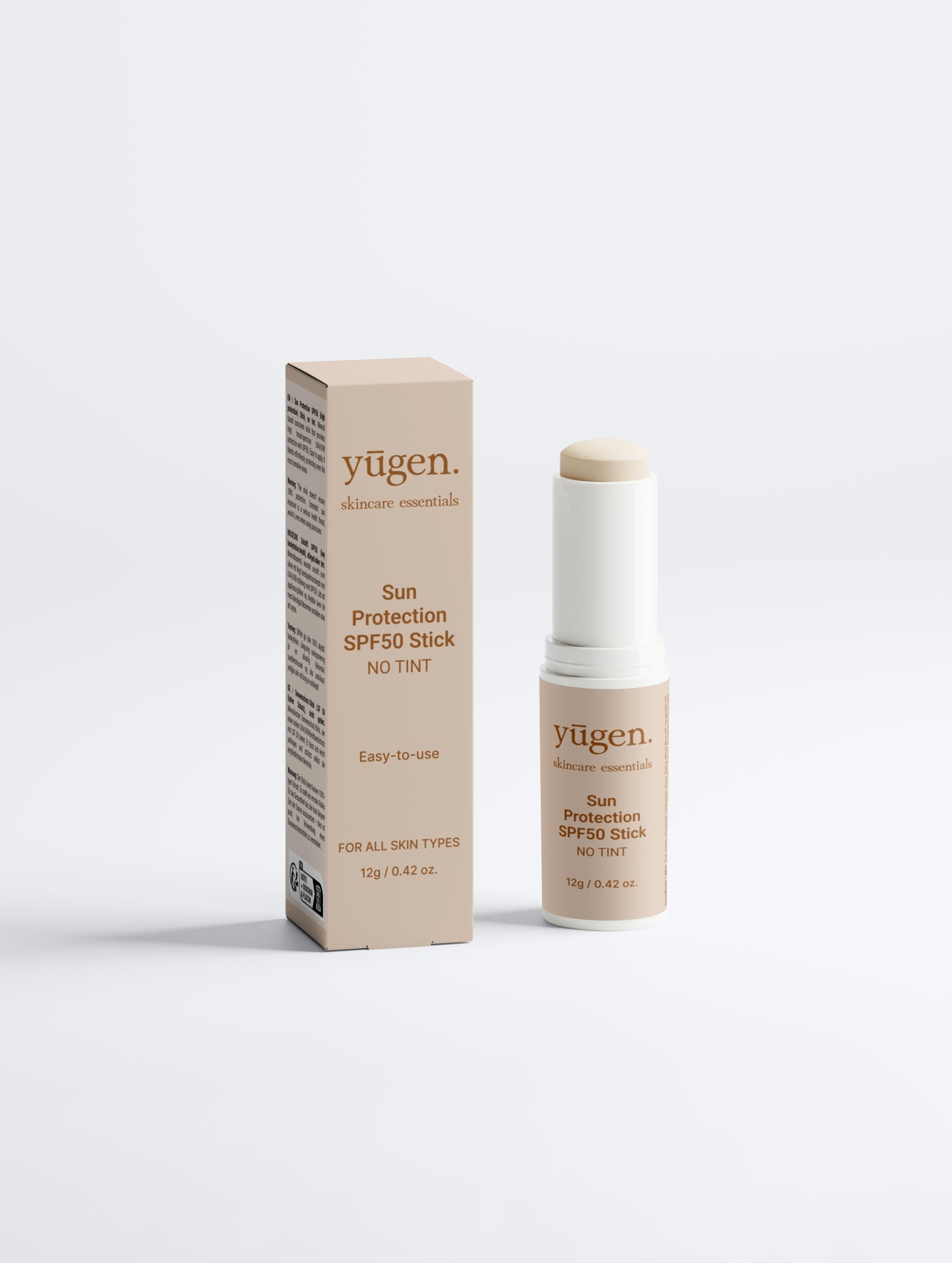 yūgen. skincare essentials Sun Protection SPF50 Stick, no tint